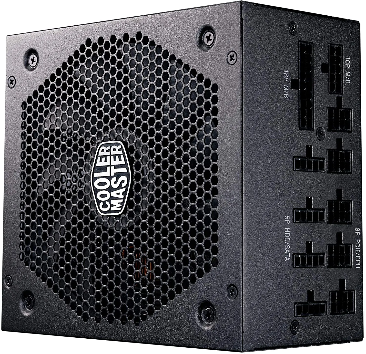 Cooler Master PSU V750 Gold V2 Full Modular,750W, 80  Gold Efficiency, Semi-fanless Operation, 16AWG PCIe high-Efficiency Cables v, Black Edition