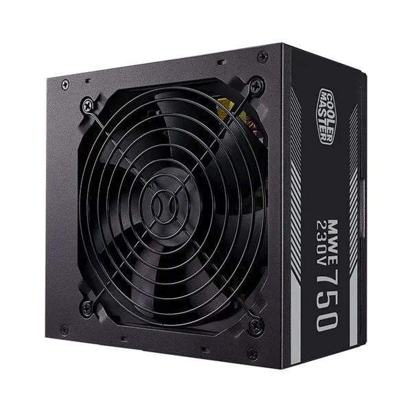 Coolermaster MWE WHITE 230V 750W 80PLUS, SINGLE  12V RAIL, 120MM HDB FAN