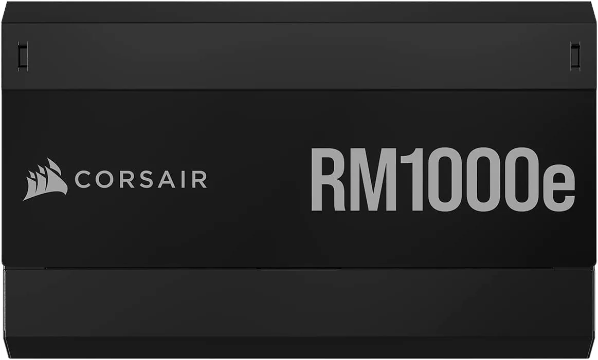 Corsair 1000W RMe Series RM1000e PSU, Fully Modular, Rifle Bearing Fan, Dual EPS12V, Zero RPM Mode, 80  Gold