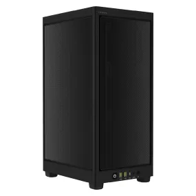 Corsair 2000D Airflow Mini ITX Gaming PC Case, Steel Mesh Panels, Up to 8x Fans, Triple-Slot GPU Support, USB-C, Requires SFX/SFX-L PSU, Black