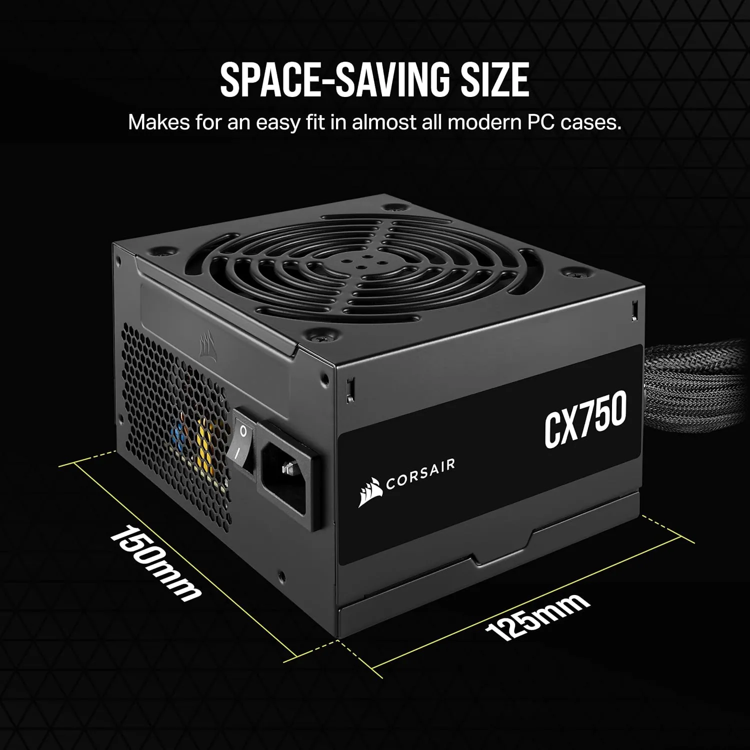 CORSAIR 750W CX750 80Plus Bronze Power Supply (CP-9020279-UK)