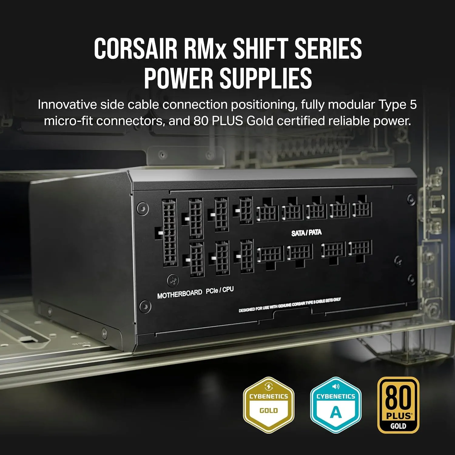 Corsair RM1200x Shift Fully Modular ATX Power Supply (Refurbished)