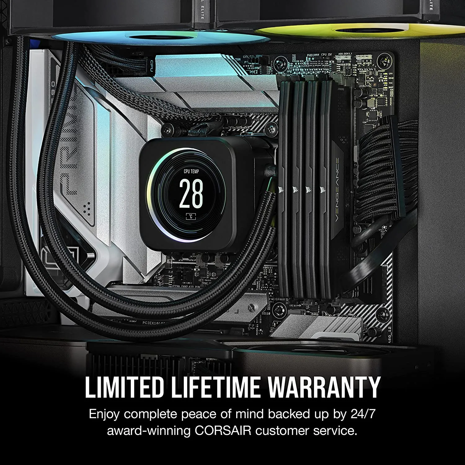 Corsair Vengeance 32GB Kit (2 x 16GB) RAM, DDR5, 5200MHz (PC5-41600), CL40, 1.25V, XMP 3.0, DIMM Memory