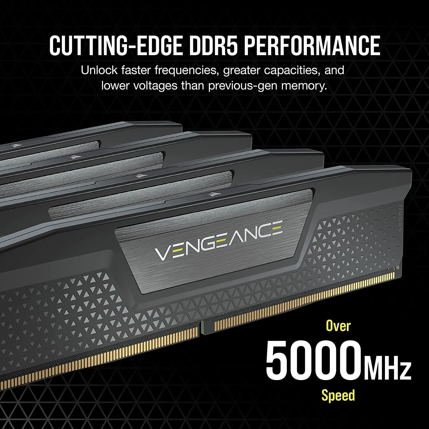 Corsair Vengeance 32GB RAM Memory Kit (2 x 16GB), DDR5, 6200MHz (PC5-49600), CL36, 1.4V, XMP 3.0, DIMM Memory