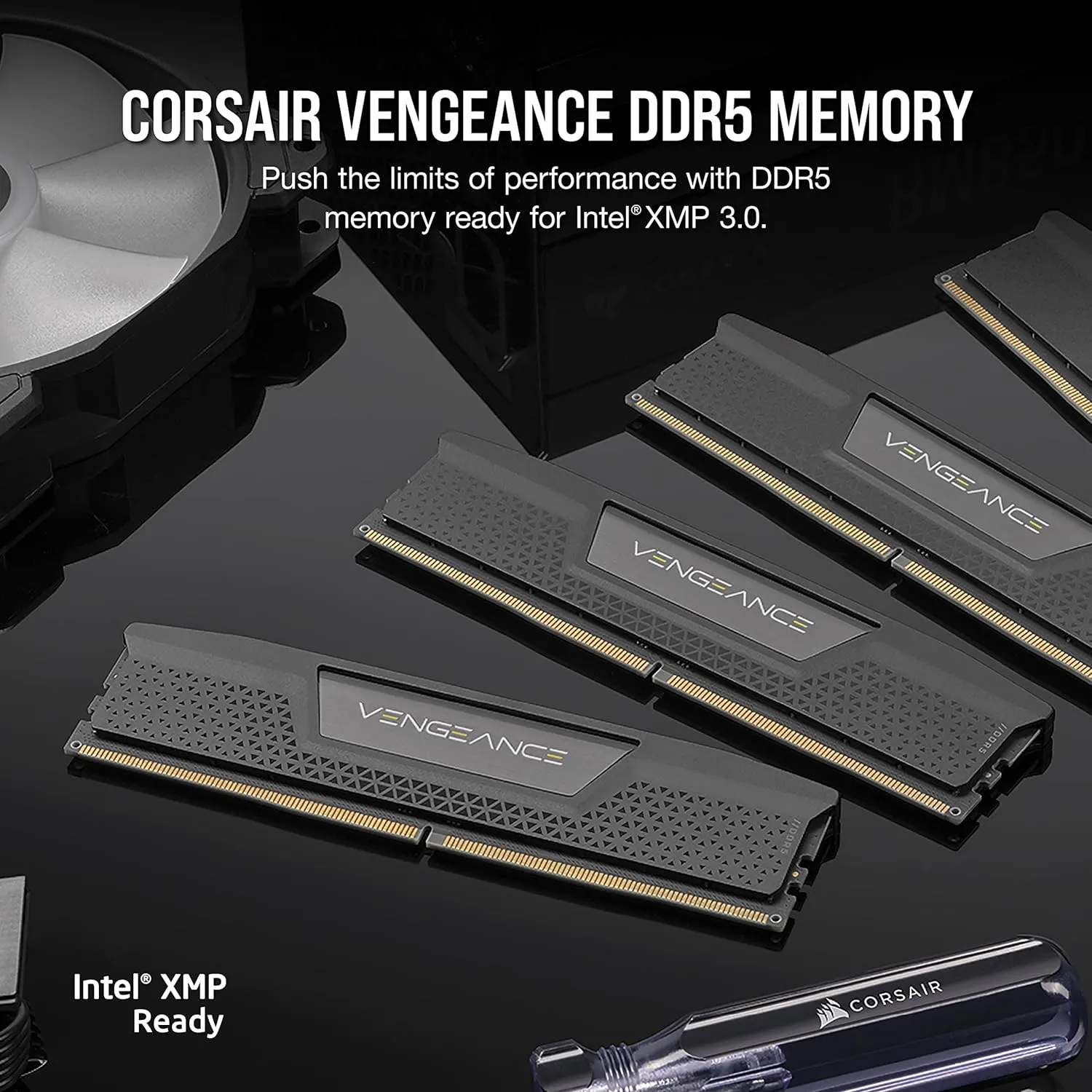 Corsair Vengeance 64GB Memory RAM, 6400MHz DDR5 Memory Kit, XMP 3.0, PC5-51200, Black