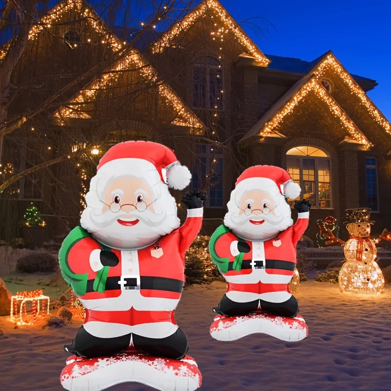 [Customer Favorite] 2pcs-47inch Christmas Old for Man Balloon Christmas Theme Party Balloon New Year Balloon Christmas Decoration Merry Christmas Theme Birthday Party Supplies Christmas Party