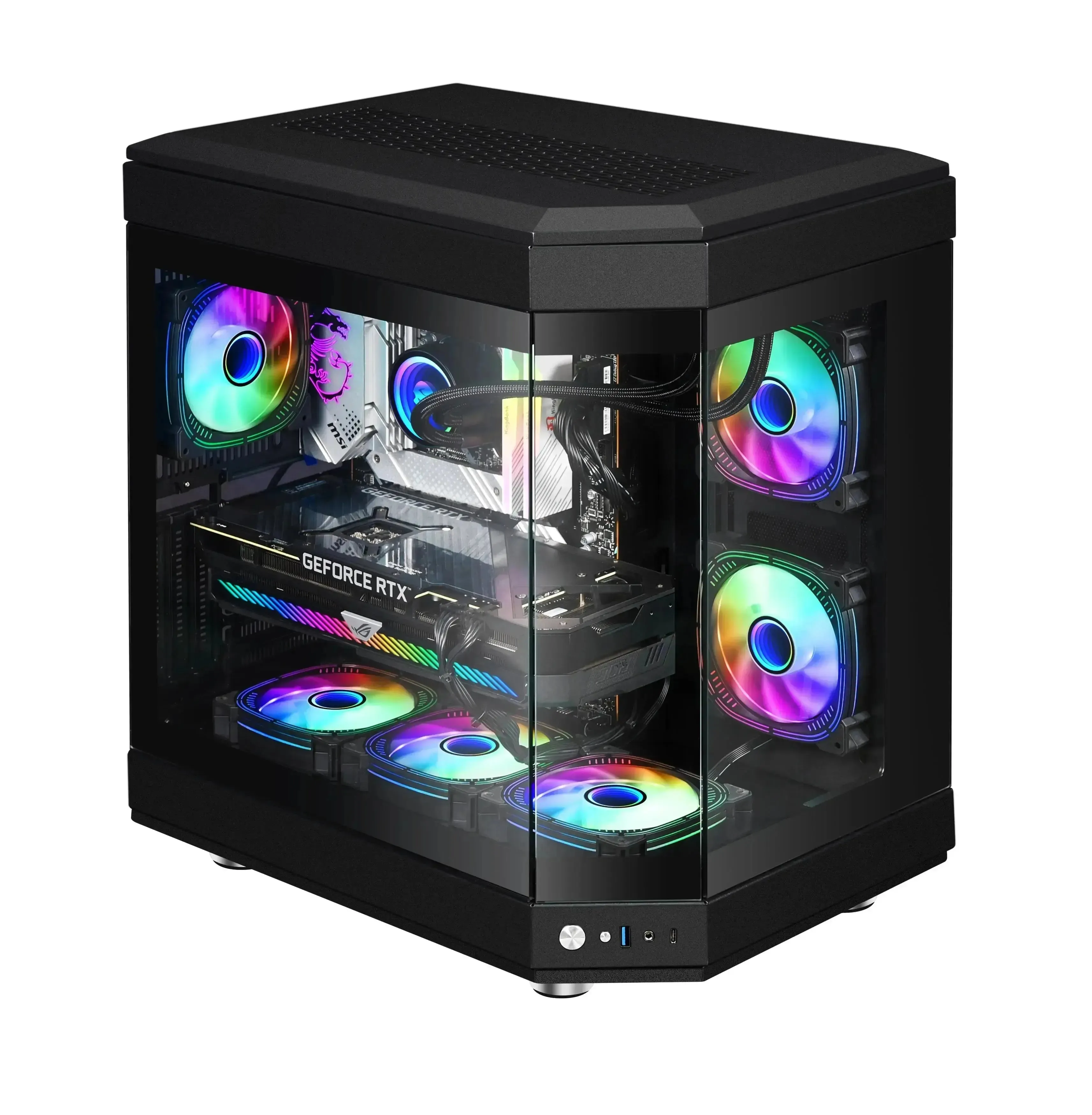 Customized Gaming Desktop AMD Ryzen7 7800X3D Core NVIDIA RTX4070 Super 1TB M.2 NVMe SSD Win11 Pro