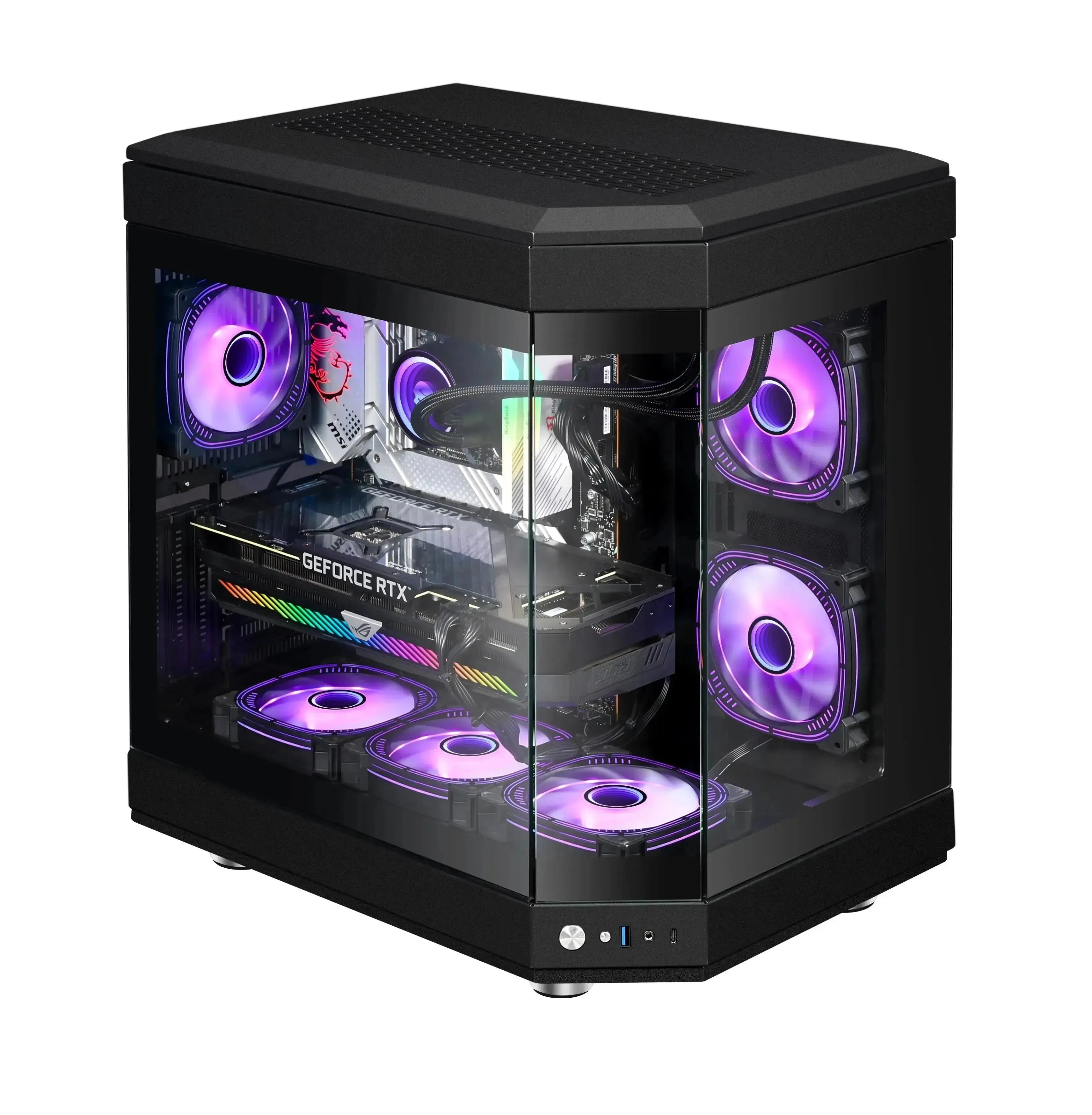 Customized Gaming Desktop AMD Ryzen7 7800X3D Core NVIDIA RTX4070 Super 1TB M.2 NVMe SSD Win11 Pro