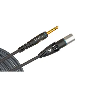 D'Addario 10' XLR Male To 1/4 Inch Custom Series Microphone Cable