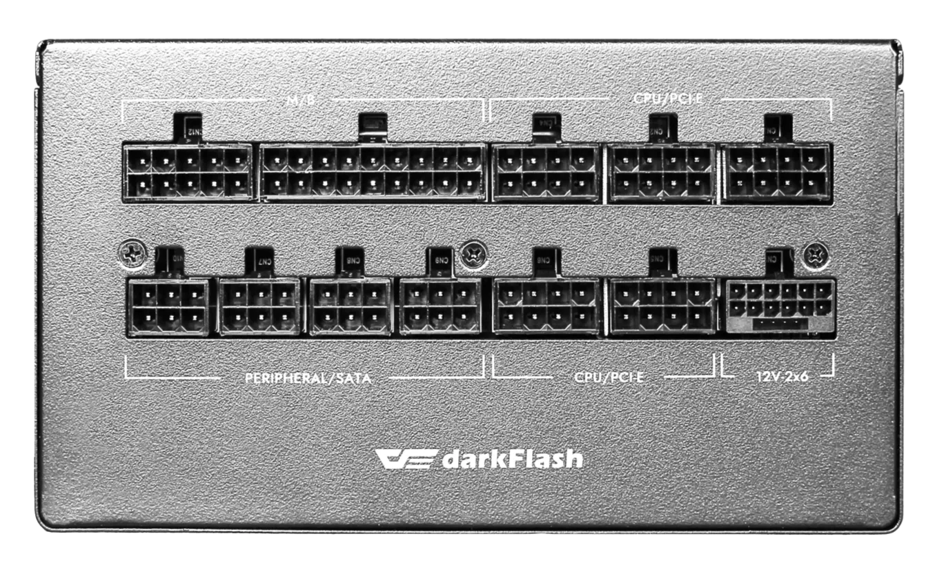 darkFlash PMT750 750W Black 黑色 ATX3.1 80 Plus Gold Fully Modular Power Supply PS-DPMT75B