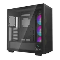 DeepCool Morpheus Case, Gaming, Black, Full Tower, 4 x USB 3.0 / 1 x USB Type-C, Tempered Glass Side Window Panel, 1x 420mm ARGB side fan, Mini-ITX / M-ATX / ATX / E-ATX