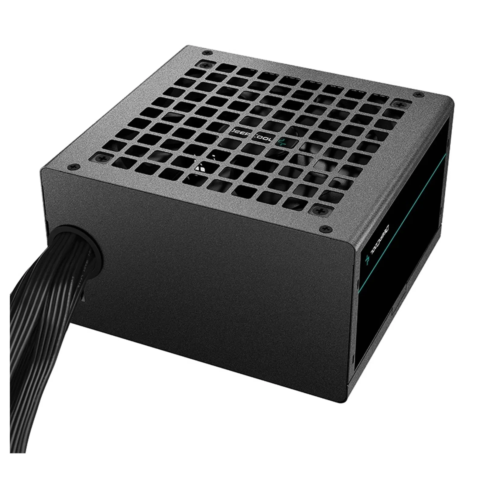 DeepCool PN750M 750W PSU, ATX 3.1, 120mm Silent High Performance Fan, 80 PLUS Gold, Fully Modular, UK Plug, Flat Black Cables, Japanese Bulk Capacitors