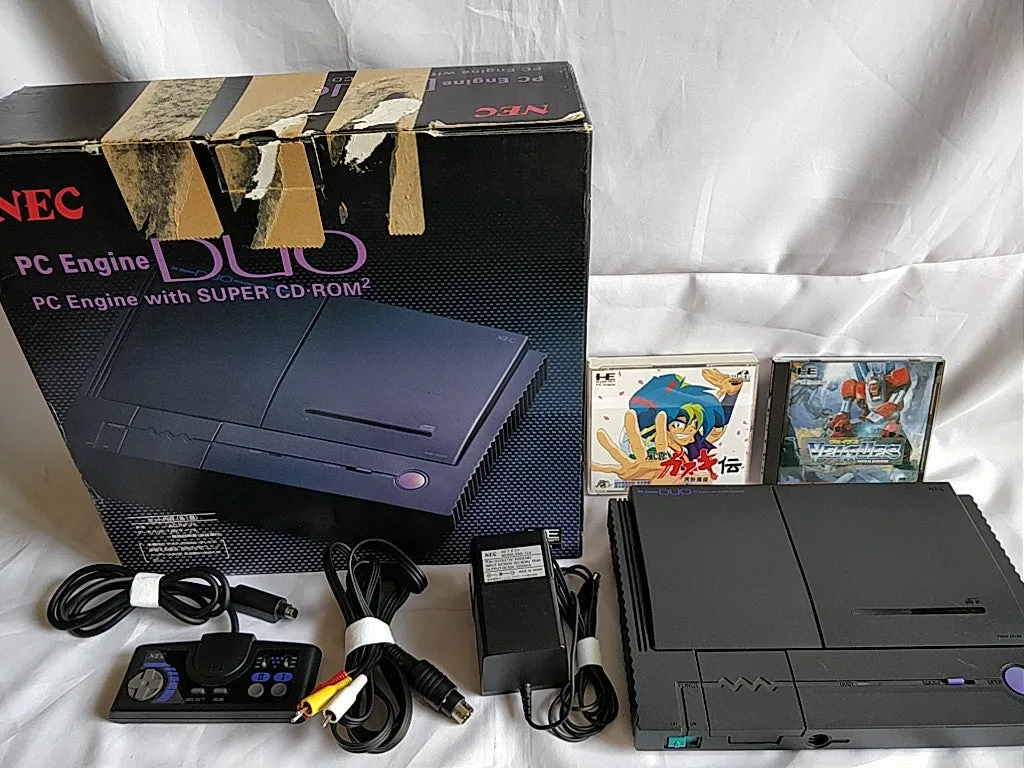 Defective NEC PC Engine DUO Console (TurboDUO PI-TG8),Pad,PSU,Boxed set-b320-