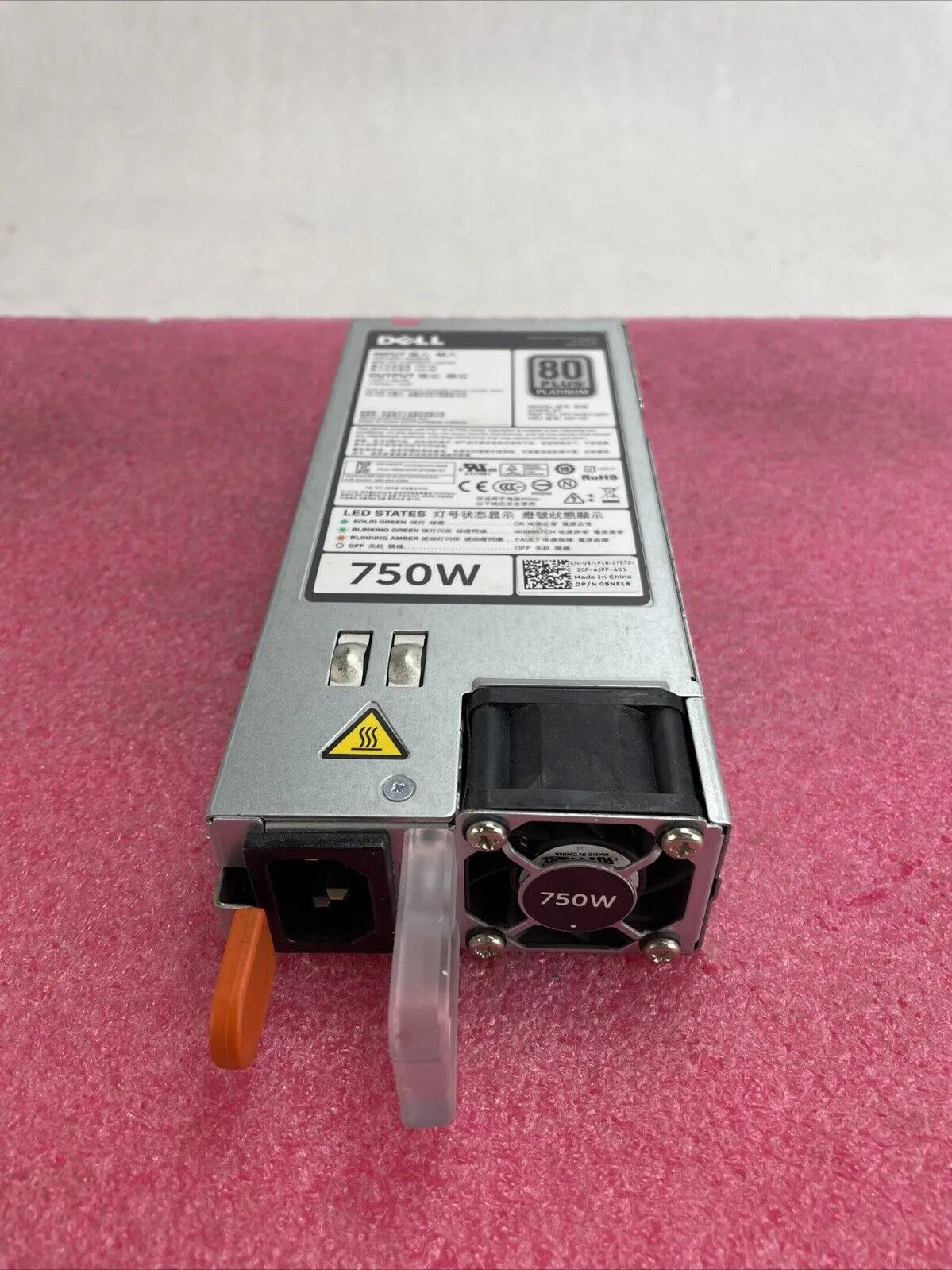 Dell Switching Supply D750E-S1 750W 80 Plus Platinum Power Supply