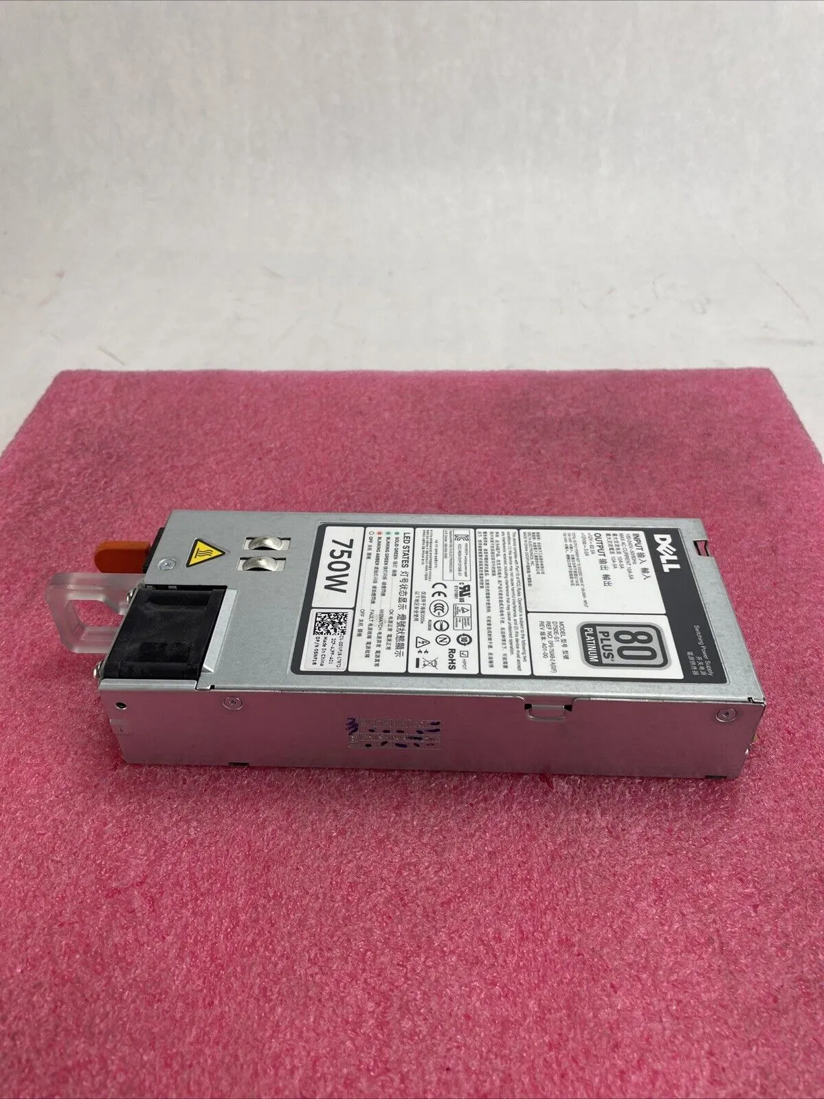 Dell Switching Supply D750E-S1 750W 80 Plus Platinum Power Supply