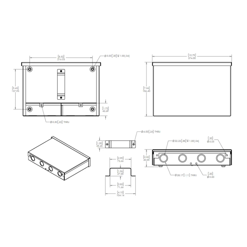 Diode LED 24V 35W Constant Voltage LED Driver with NEMA3R Junction Box