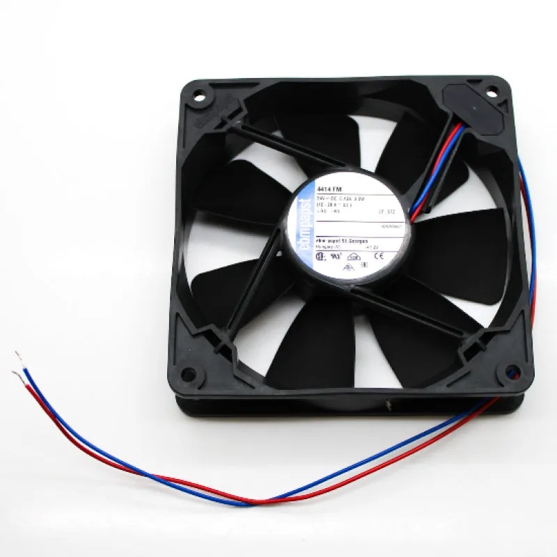 EBM-Papst 119 x 119 x 25.4mm 24VDC 0.13A 3.2W 2-Wire Axial Fan 4414FM