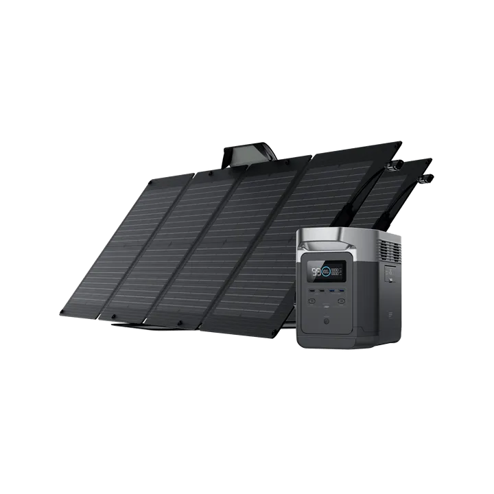 EcoFlow DELTA 1300   220W Portable Solar Panel -  6 x 1800W AC Outlets, Solar Generator for Outdoor Camping and Home Backup