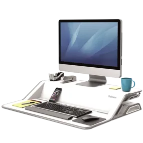 Fellowes Lotus Sit-Stand Workstation - White