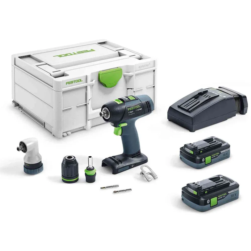 Festool Cordless Drill T 18 3 HPC 4.0 I-Plus