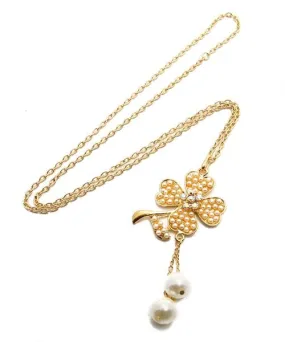 Flower Power Gold Chain Necklace