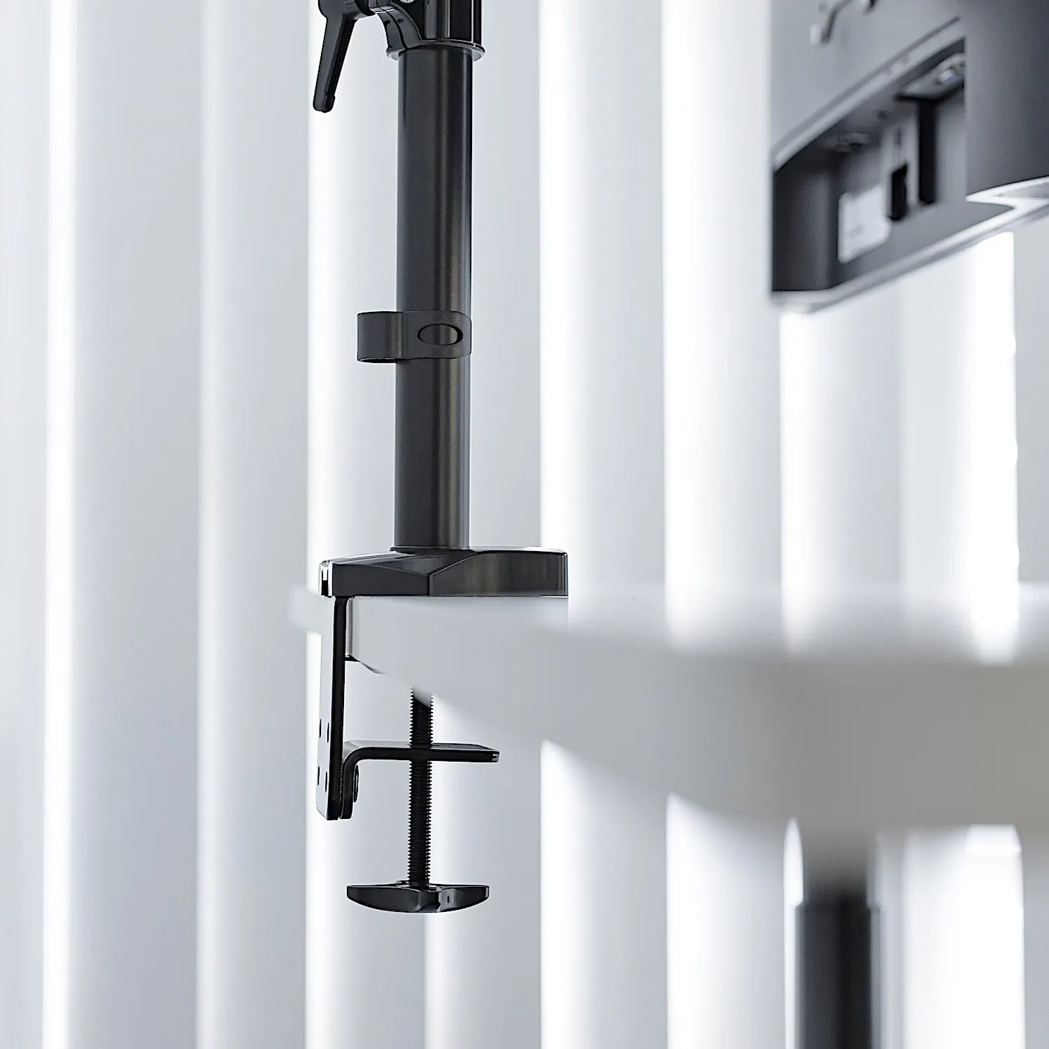 GKU LCD Monitor Desk Mount -  ProRiser V1 Gas Spring Fully Adjustable Monitor Arm