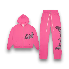 GodSpeed OG Logo Sweatsuit - Fuchsia Washed