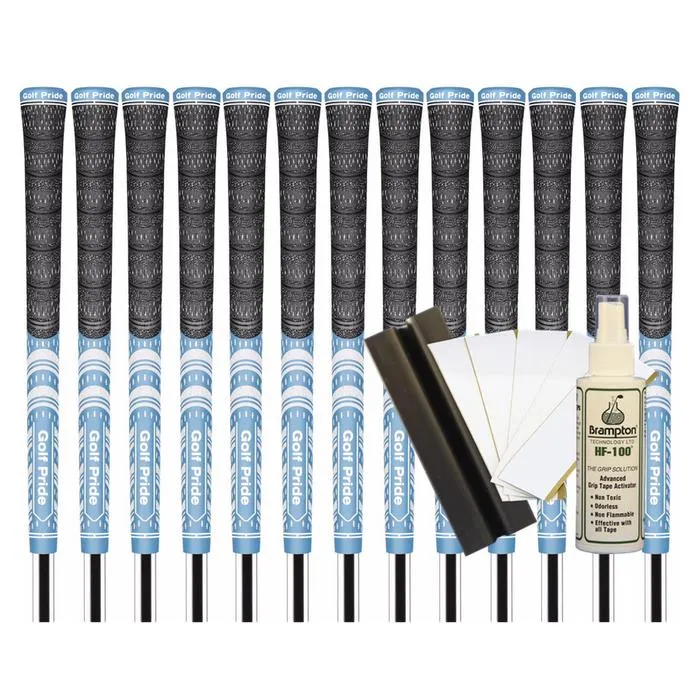 Golf Pride MCC Teams Standard Grip - LIGHT BLUE/WHITE (13pcs   Golf Grip Kit)