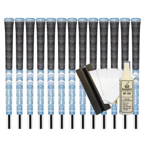Golf Pride MCC Teams Standard Grip - LIGHT BLUE/WHITE (13pcs   Golf Grip Kit)