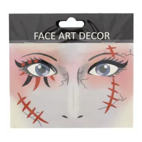 Halloween Face Stickers - Bloody Scars