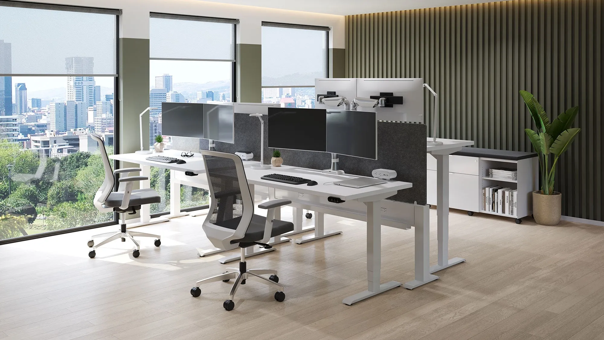 HAT E5 Dual Dynamic Monitor Arm
