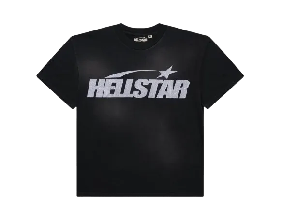 HS Classic Glitter Logo T-Shirt - Black