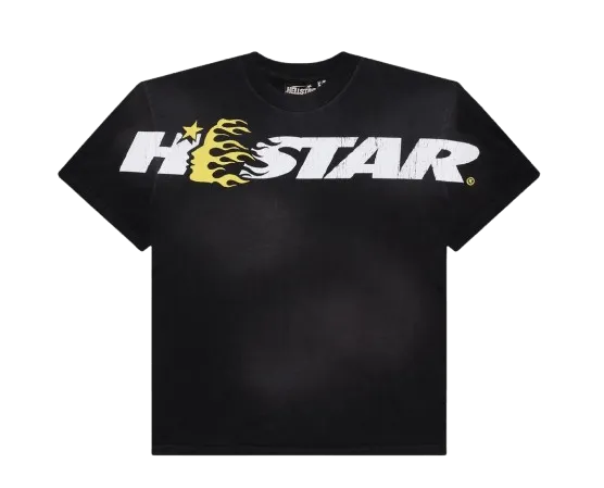 HS Studios Cartoon Logo T-Shirt - Yellow