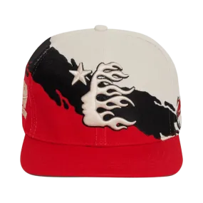 HS Studios Paintbrush Snapback Hat Red/Black