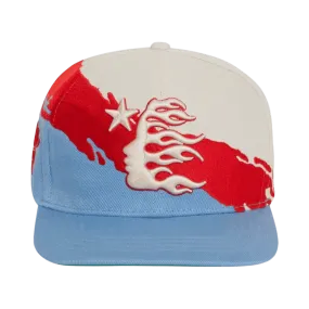 HS Studios Paintbrush Snapback Hat Red/Blue