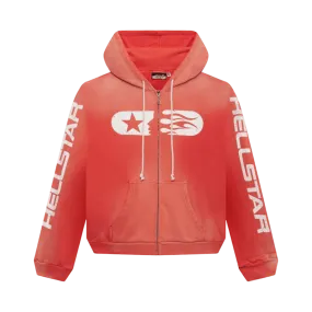 HS Studios Red Zip Up Hoodie