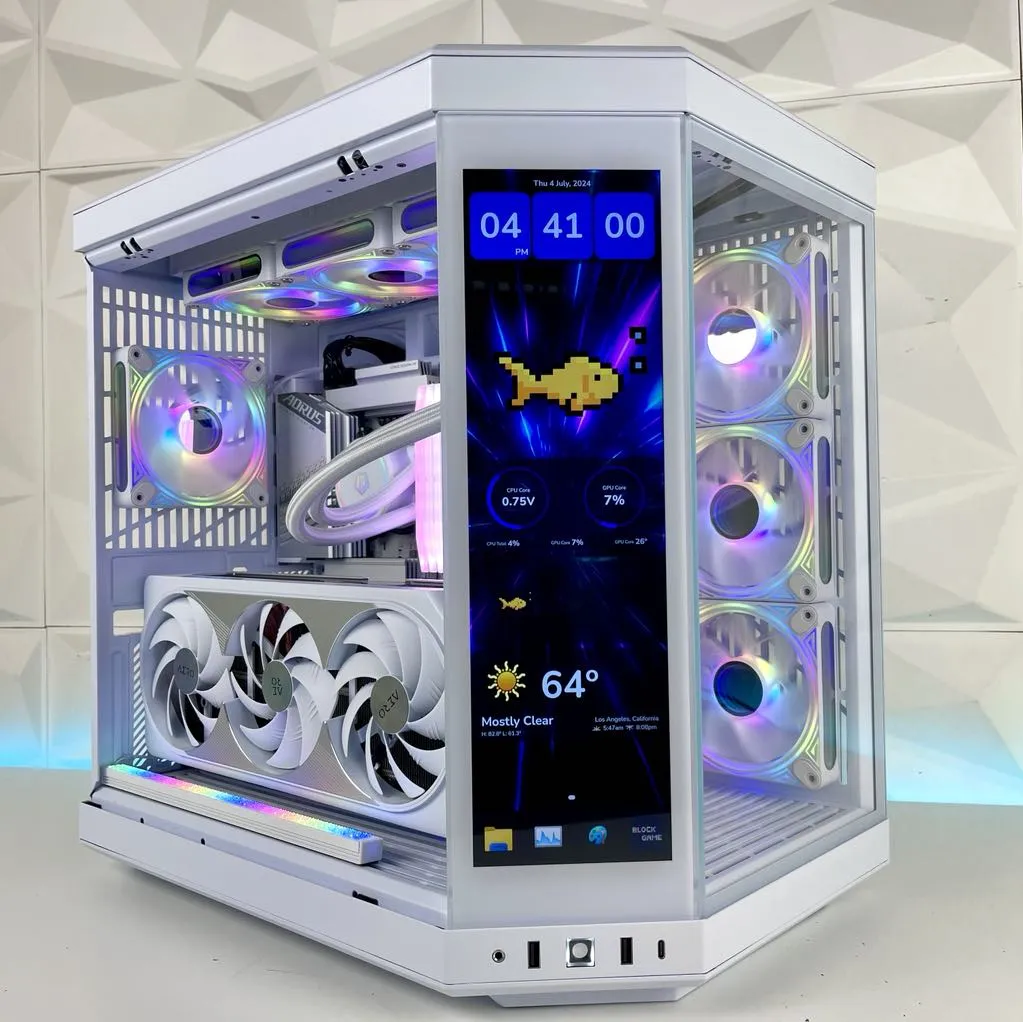 IGaming Core i7/i9 14900KF | RTX 4070TI Super-4090 | Y70 Touch Pro White