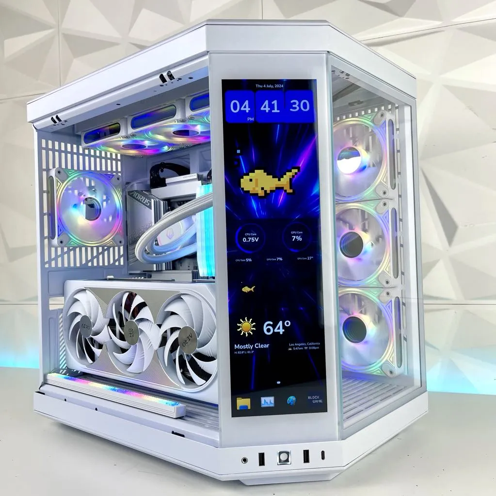 IGaming Core i7/i9 14900KF | RTX 4070TI Super-4090 | Y70 Touch Pro White