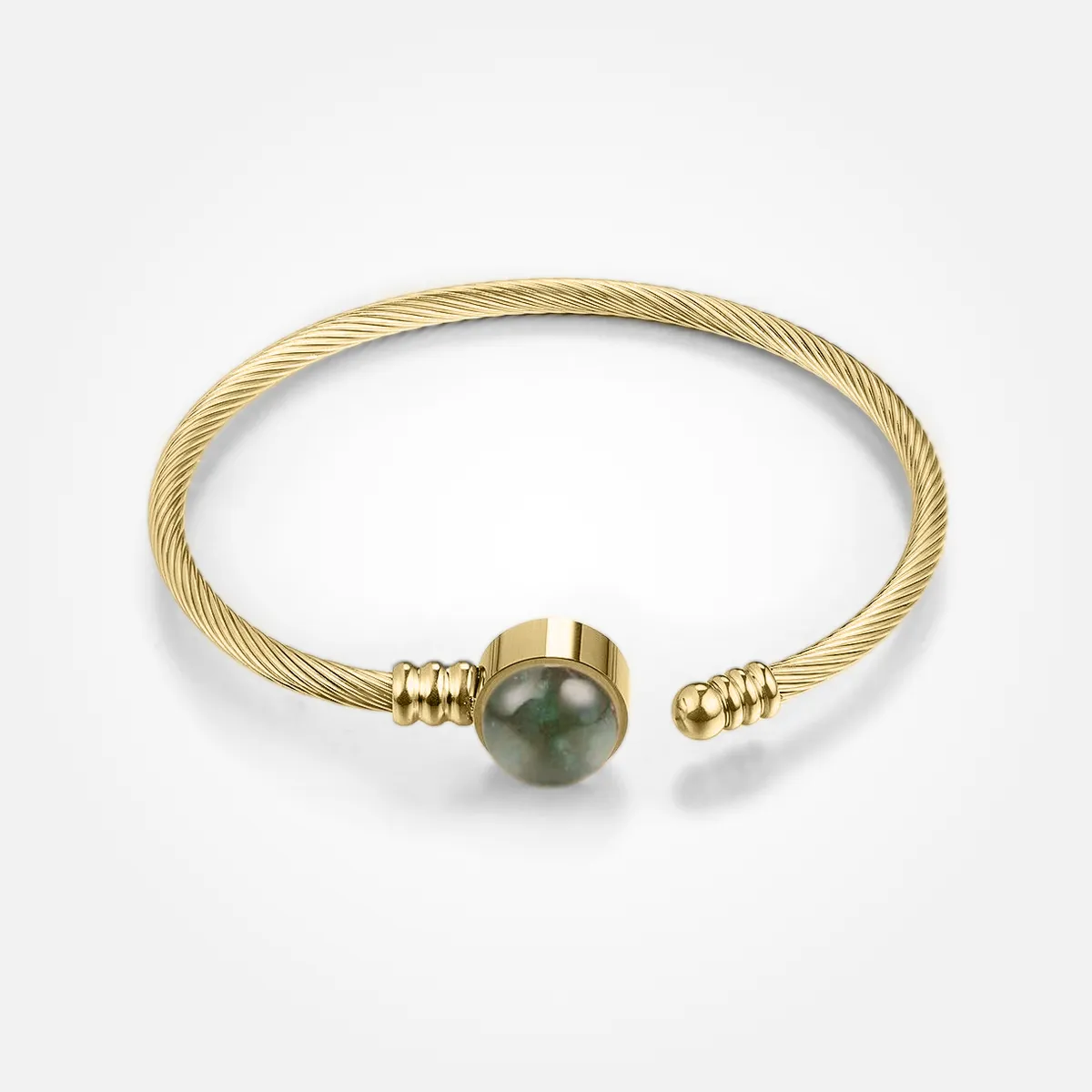 Indian Agate Stone Solasta Cuff