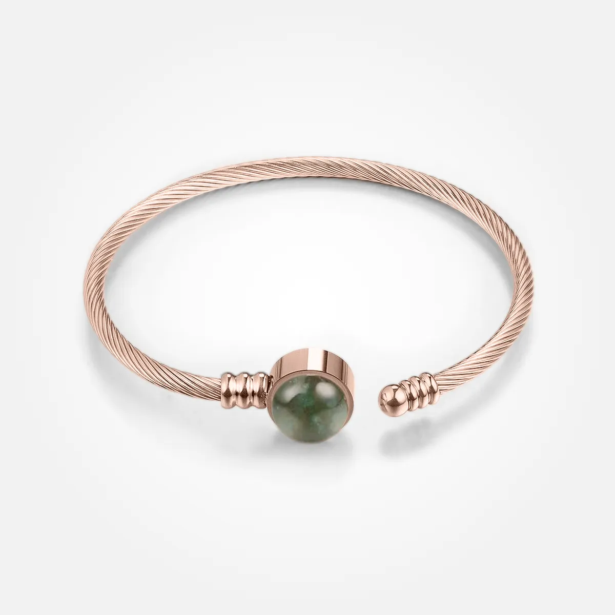 Indian Agate Stone Solasta Cuff