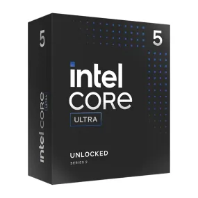 Intel Core Ultra 5 245KF CPU, LGA 1851, 5.2GHz Turbo, 14-Core, 125W (159W Turbo), 24MB Cache, Overclockable, Arrow Lake, No Graphics, NO HEATSINK/FAN