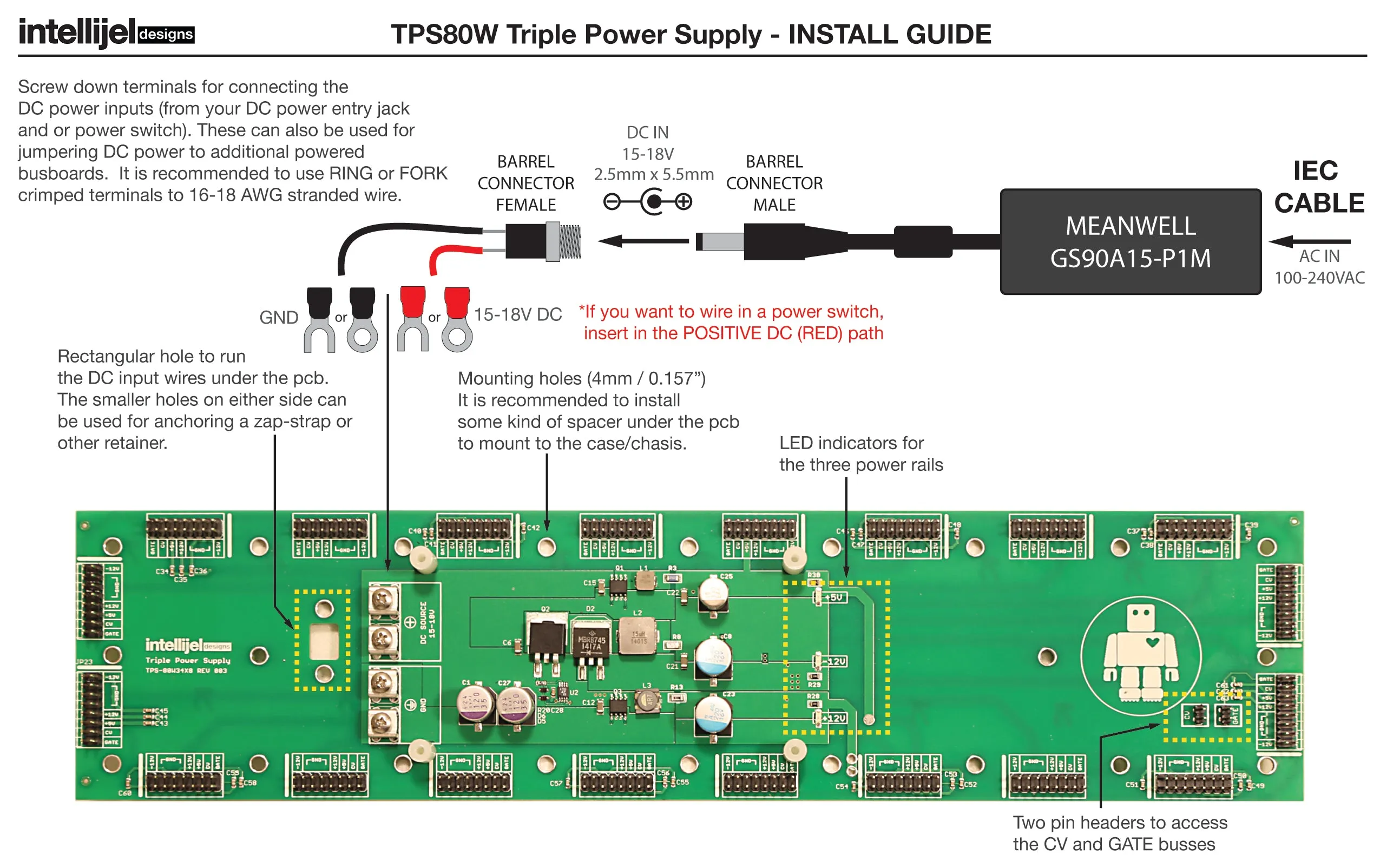 Intellijel TPS80W PSU - Type A
