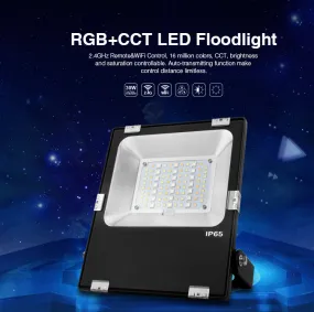 IP65 2.4G RF Wireless Control 30W Smart RGB CCT LED Flood Light