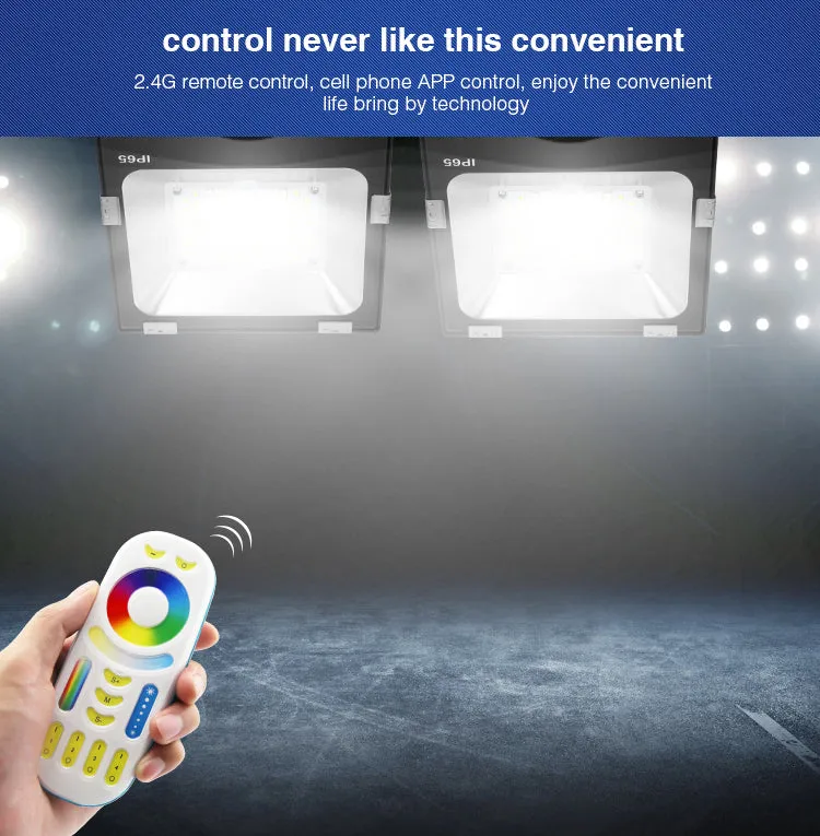 IP65 2.4G RF Wireless Control 30W Smart RGB CCT LED Flood Light