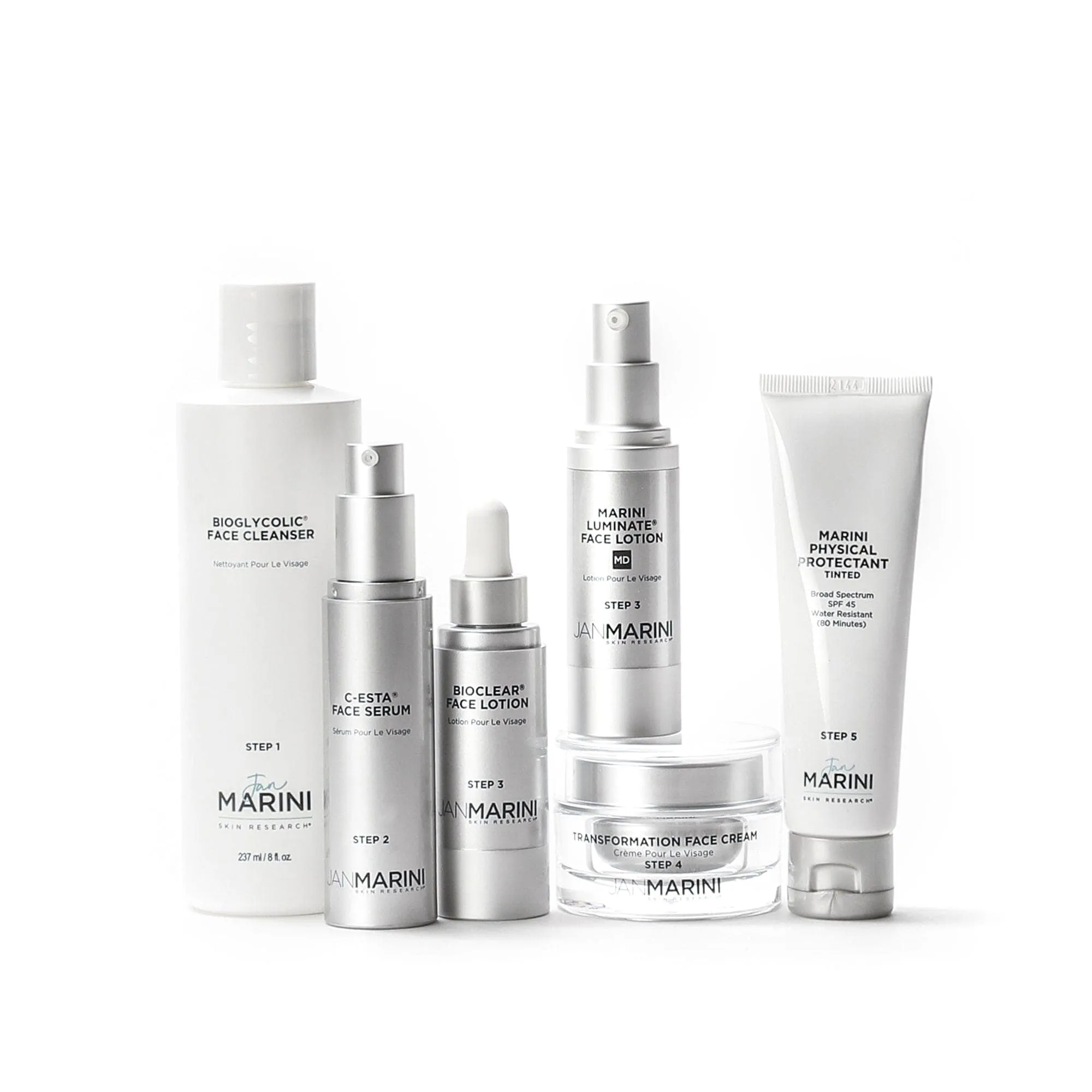 Jan Marini Skin Care Management System MD - Normal/Combination Skin with Marini Physical Protectant Tinted SPF 45