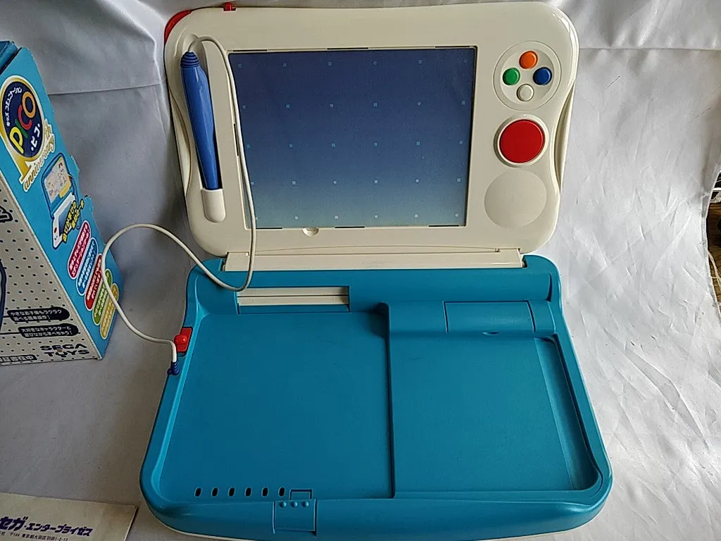 Japanese SEGA TOYS Kids Communication PICO Console in Box set, tested-e0930-
