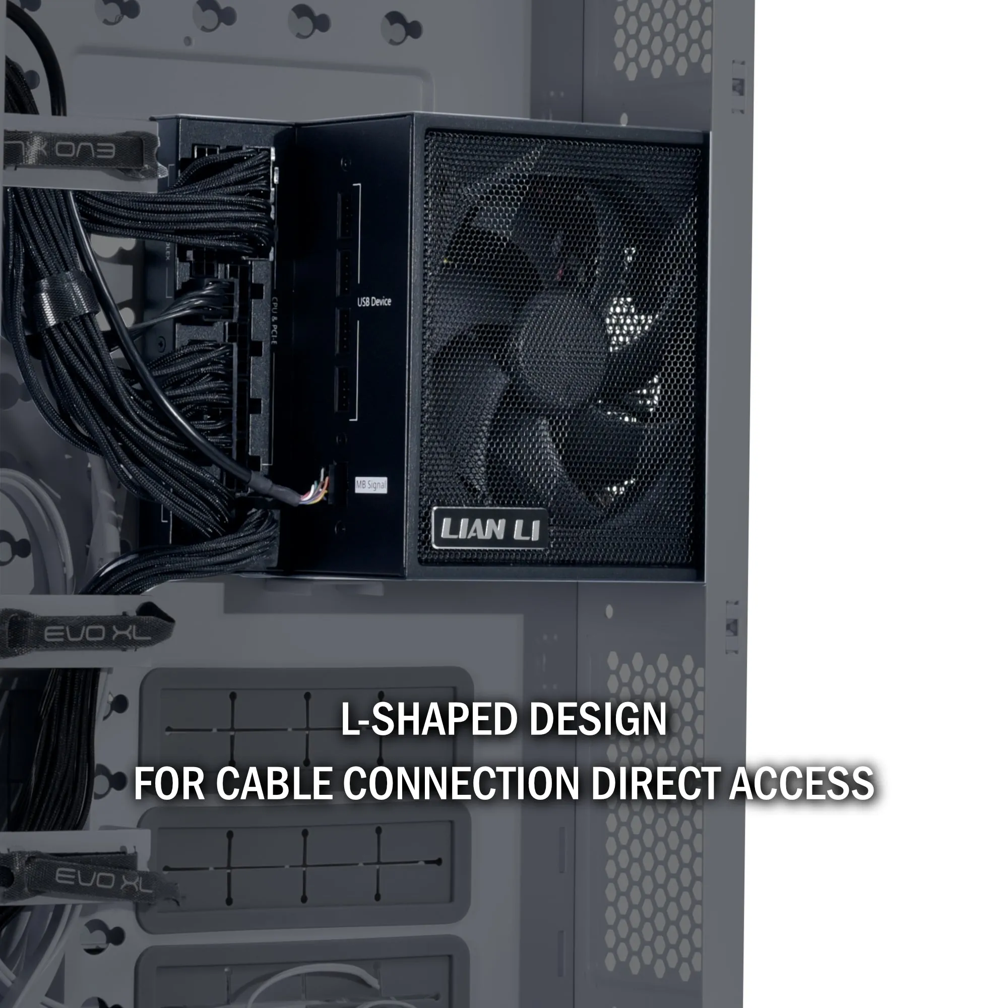 LIAN LI EDGE 1000W Black 黑色 ATX 3.1 80 Plus Platinum Full Modular Power Supply (EG1000)