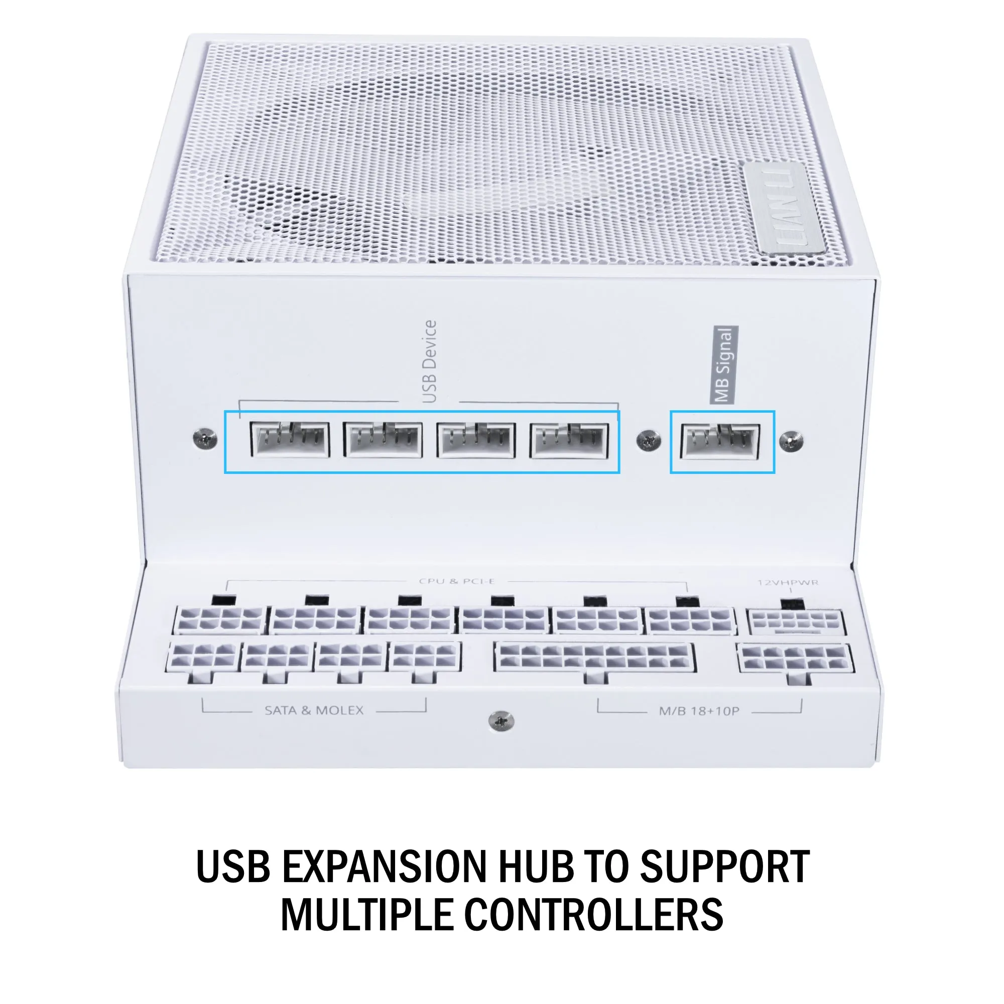 LIAN LI EDGE 1300W White 白色 ATX 3.1 80 Plus Platinum Full Modular Power Supply