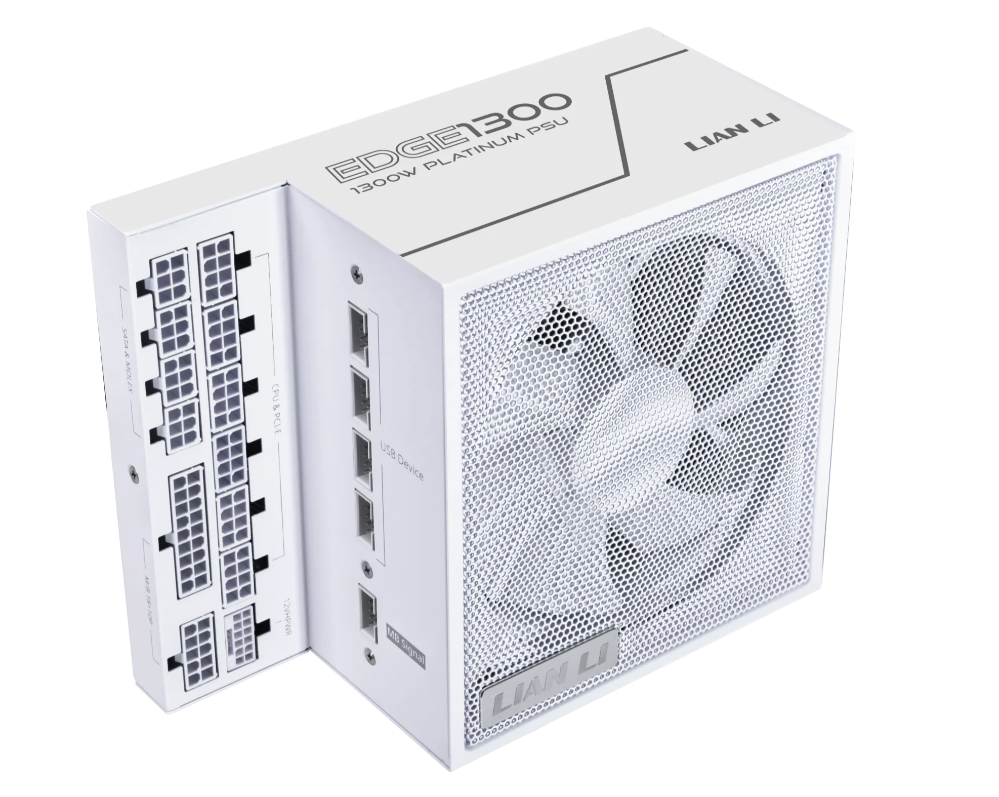 LIAN LI EDGE 1300W White 白色 ATX 3.1 80 Plus Platinum Full Modular Power Supply