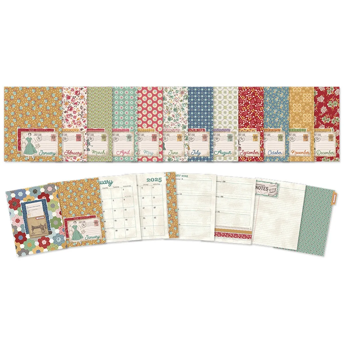 Lori Holt 2025 Sew & Stitch Calendar - Bee in my Bonnet | Riley Blake Designs